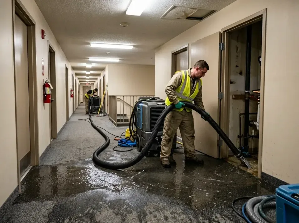 multi-unit-apartment-hallway-f-005 — frequently asked questions, Emergency Burst Pipe Water Extraction & Removal in North St…